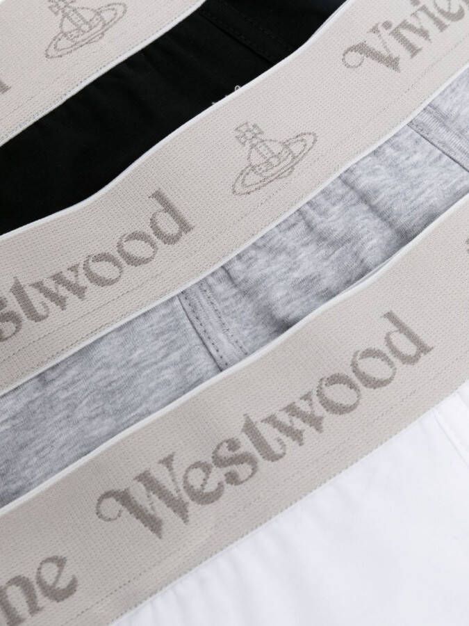 Vivienne Westwood Drie boxershorts Wit