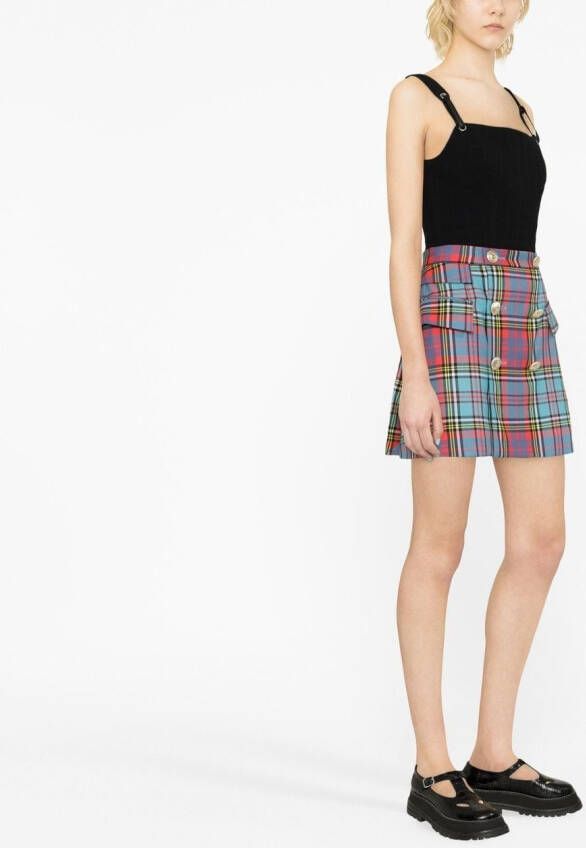 Vivienne Westwood Geruite rok Blauw