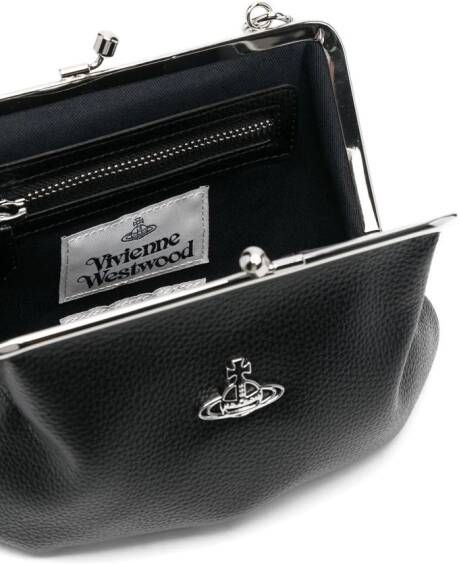 Vivienne Westwood Leren clutch Zwart