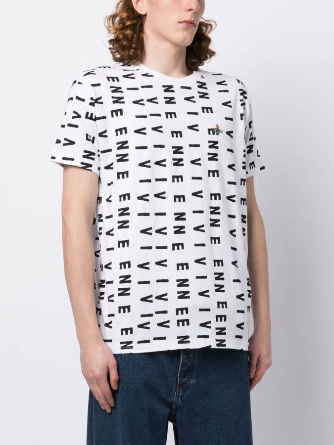 Vivienne Westwood T-shirt met logoprint Wit