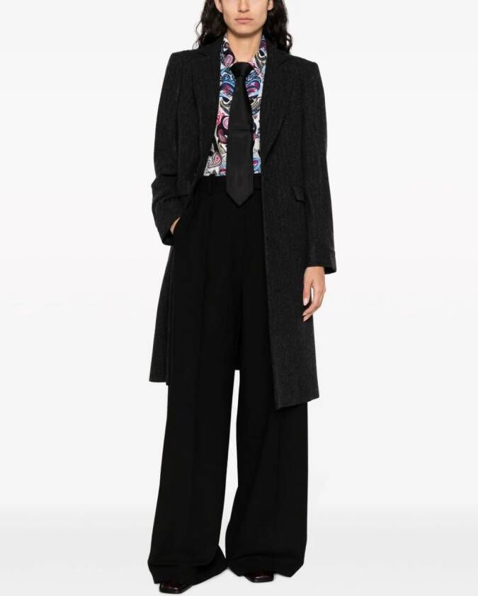 Vivienne Westwood Mantel met enkele rij knopen Zwart