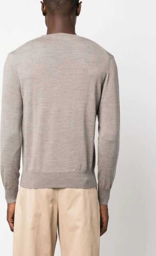 Vivienne Westwood Trui met geborduurd Orb-logo Beige