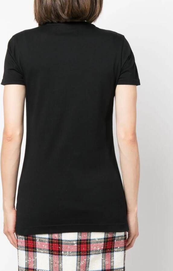 Vivienne Westwood T-shirt met geborduurd logo Zwart