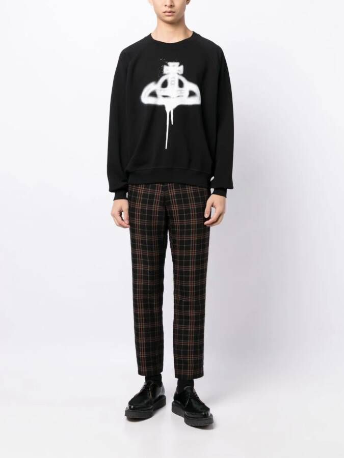 Vivienne Westwood Sweater met logoprint Zwart