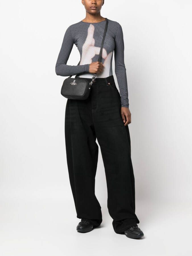 Vivienne Westwood Crossbodytas met logoplakkaat Zwart