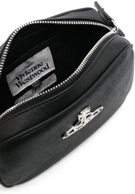 Vivienne Westwood Crossbodytas met logoplakkaat Zwart