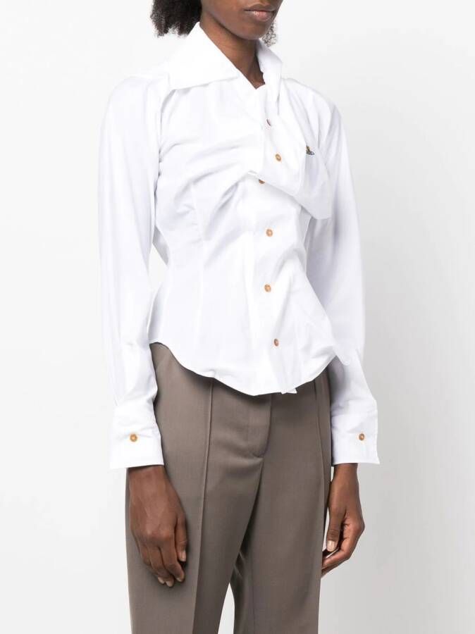Vivienne Westwood Overhemd met logo Wit