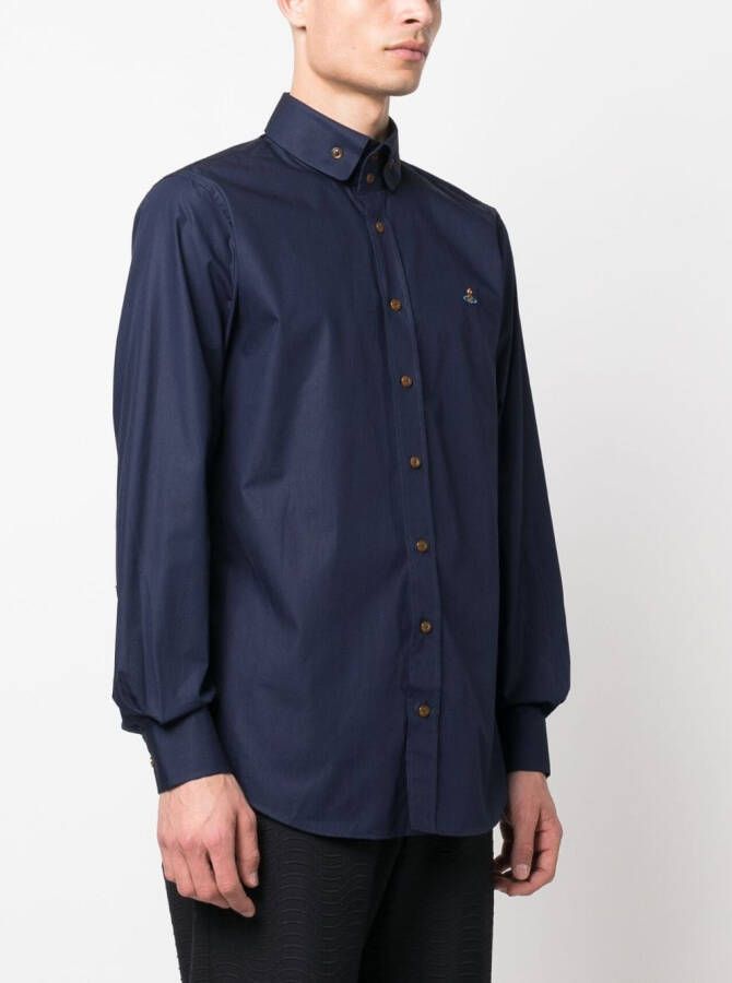 Vivienne Westwood Popeline overhemd Blauw