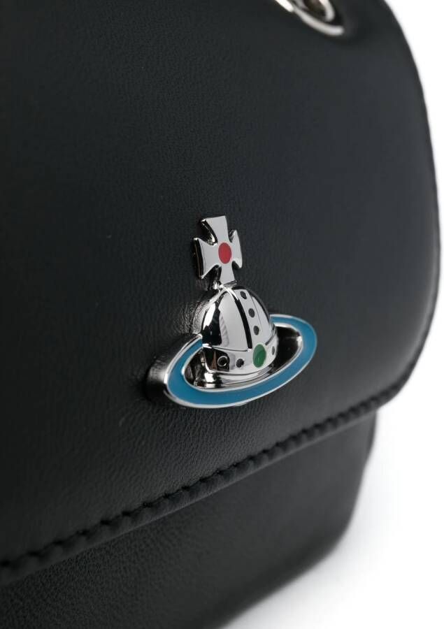 Vivienne Westwood Schoudertas met logo Zwart