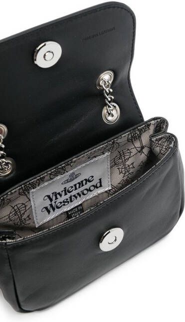 Vivienne Westwood Schoudertas met logo Zwart