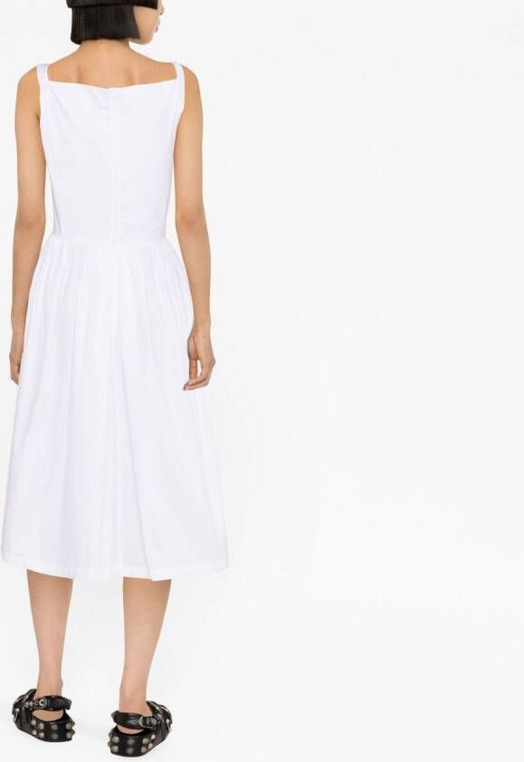 Vivienne Westwood Midi-jurk met col Wit