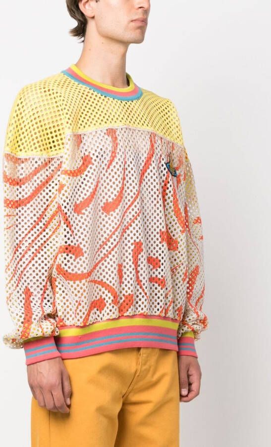 Vivienne Westwood Sweater met mesh Geel