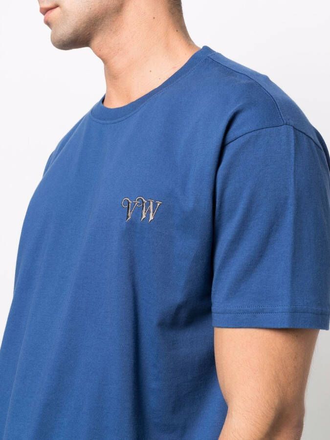 Vivienne Westwood T-shirt met geborduurd logo Blauw