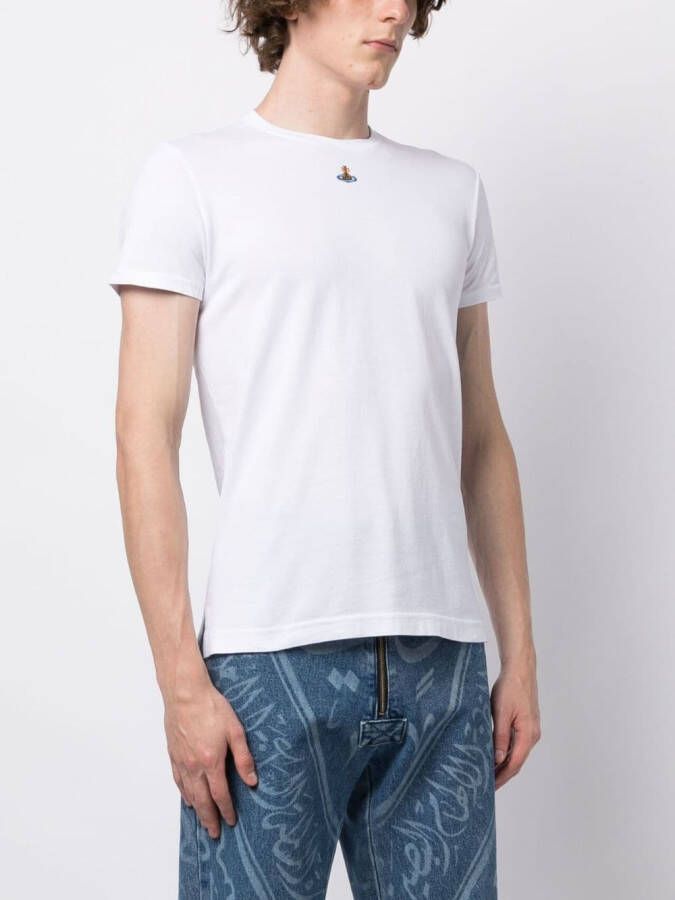 Vivienne Westwood T-shirt met geborduurd logo Wit
