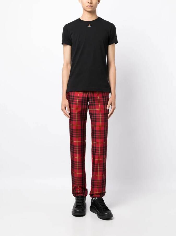 Vivienne Westwood T-shirt met geborduurd logo Zwart