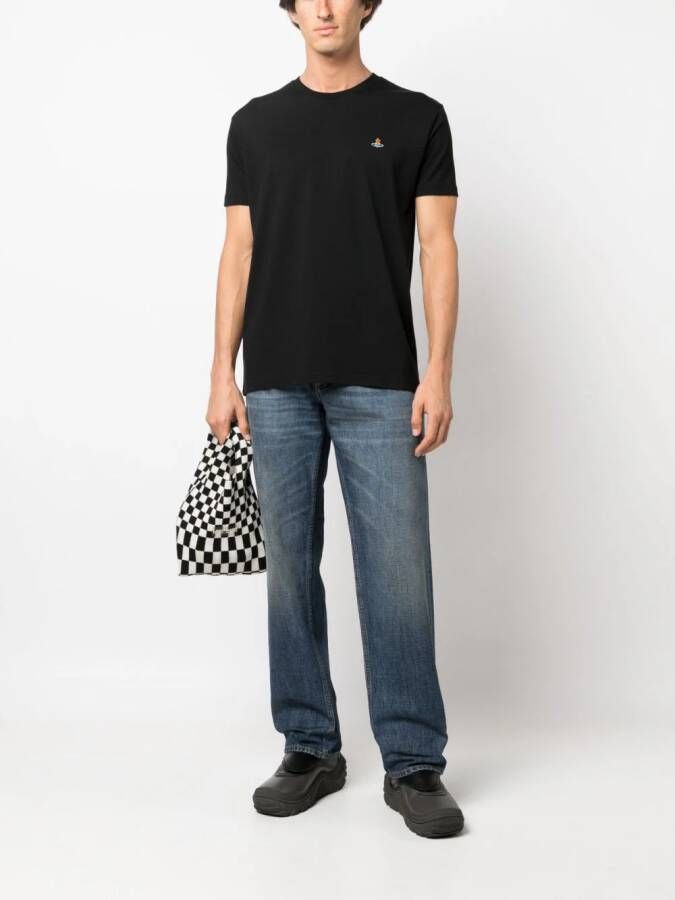 Vivienne Westwood T-shirt met geborduurd logo Zwart