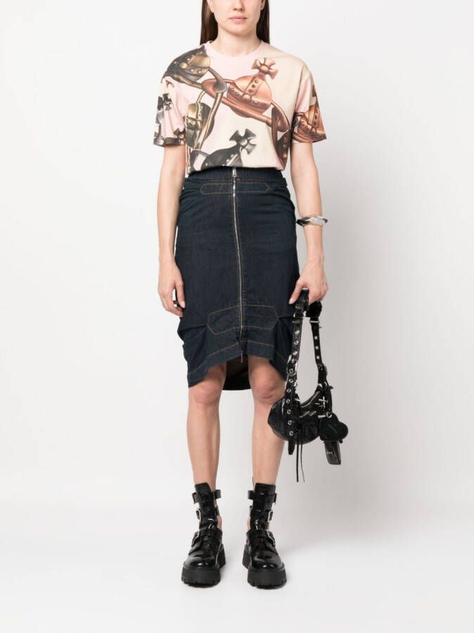 Vivienne Westwood T-shirt met logoprint Beige