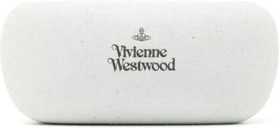 Vivienne Westwood Zonnebril met vierkant montuur Bruin