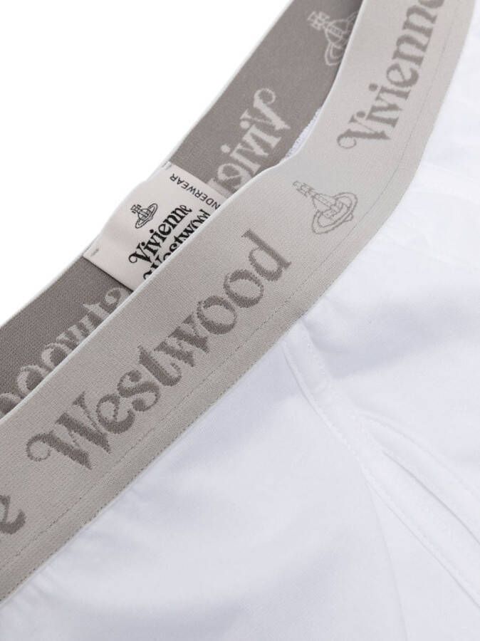 Vivienne Westwood Twee slips met logoband Wit