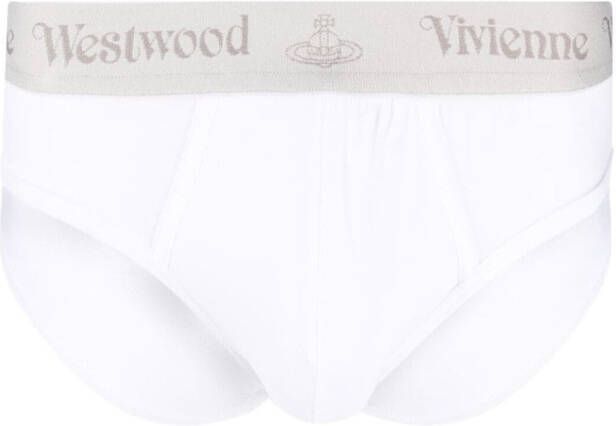 Vivienne Westwood Twee slips met logoband Wit