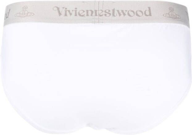 Vivienne Westwood Twee slips met logoband Wit