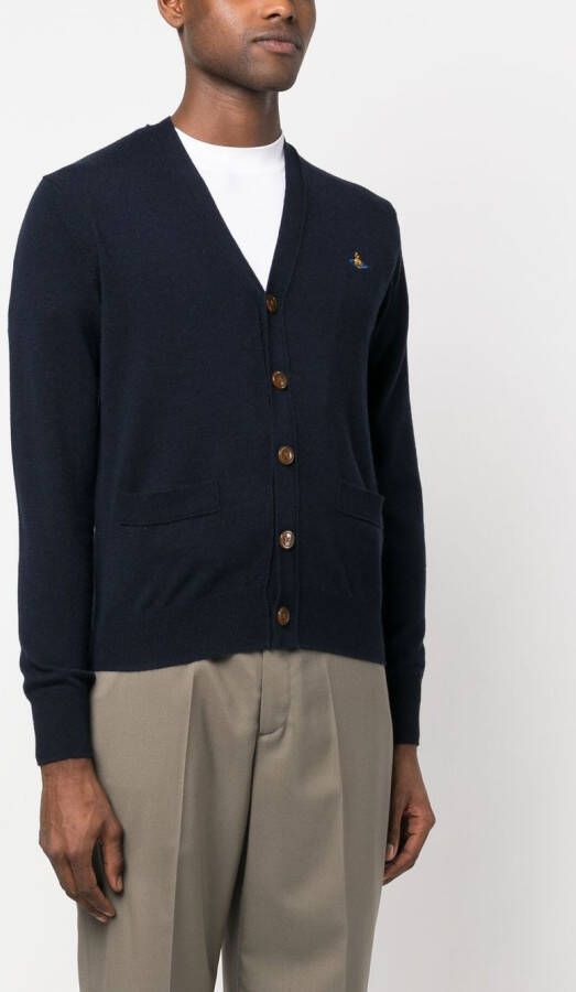 Vivienne Westwood Button-up vest Blauw