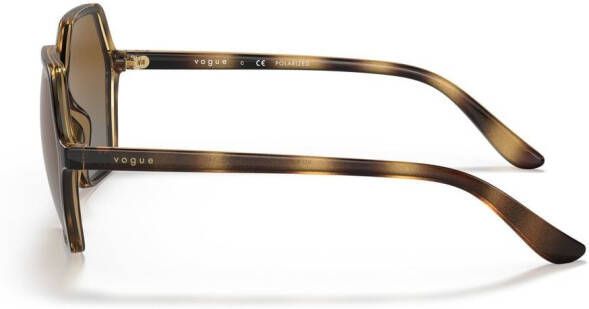 Vogue Eyewear Zonnebril met geometrisch montuur Bruin