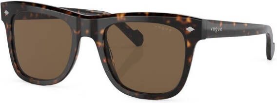 Vogue Eyewear Wayfarer zonnebril met logoprint Bruin