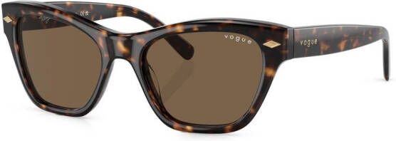 Vogue Eyewear Zonnebril met schildpadschild design Bruin