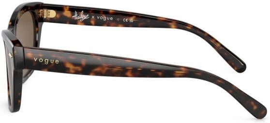Vogue Eyewear Zonnebril met schildpadschild design Bruin