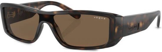 Vogue Eyewear Zonnebril met rechthoekig montuur Bruin