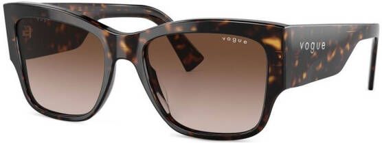 Vogue Eyewear Zonnebril met vierkant montuur Bruin