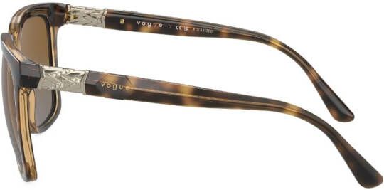 Vogue Eyewear Zonnebril met vierkant montuur Bruin