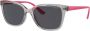 Vogue Eyewear Zonnebril met doorzichtig montuur Grijs - Thumbnail 3