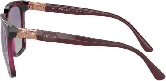 Vogue Eyewear Zonnebril met doorzichtig montuur Rood