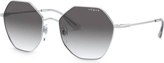Vogue Eyewear Zonnebril met geometrisch rond montuur Zilver