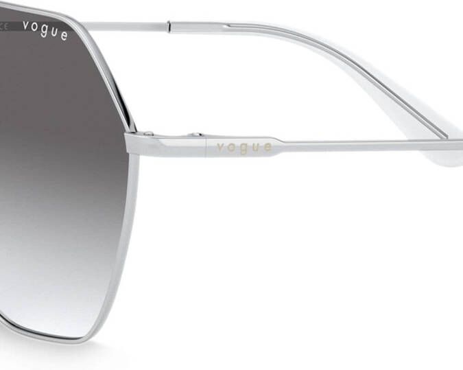 Vogue Eyewear Zonnebril met geometrisch rond montuur Zilver