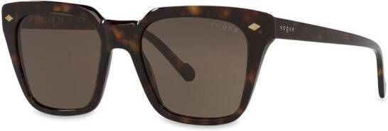Vogue Eyewear Zonnebril met vierkant montuur Bruin