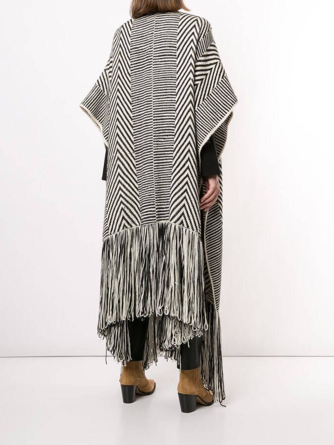 VOZ Gebreide duster Wit