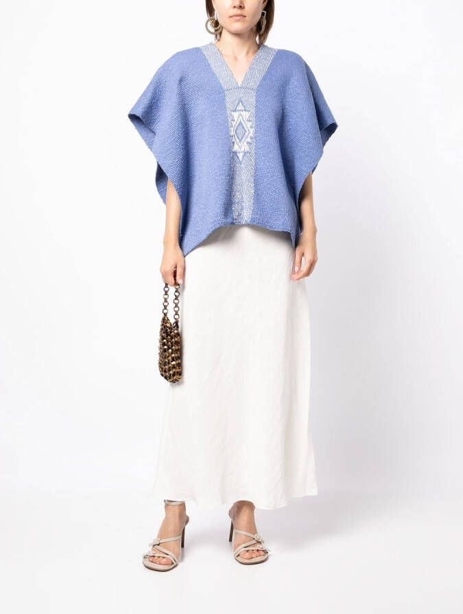 VOZ Gebreide top Blauw