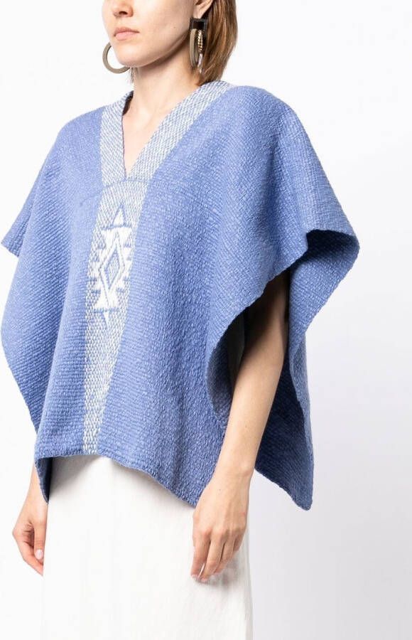VOZ Gebreide top Blauw