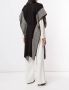 VOZ Kaftan met gestreepte afwerking Zwart - Thumbnail 4