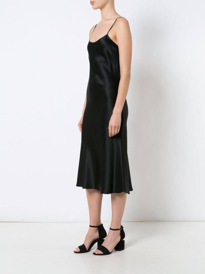 VOZ Liquid midi dress Zwart