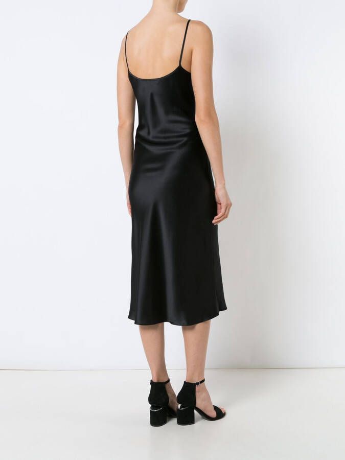 VOZ Liquid midi dress Zwart