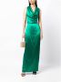 VOZ Maxi-jurk met col Groen - Thumbnail 2