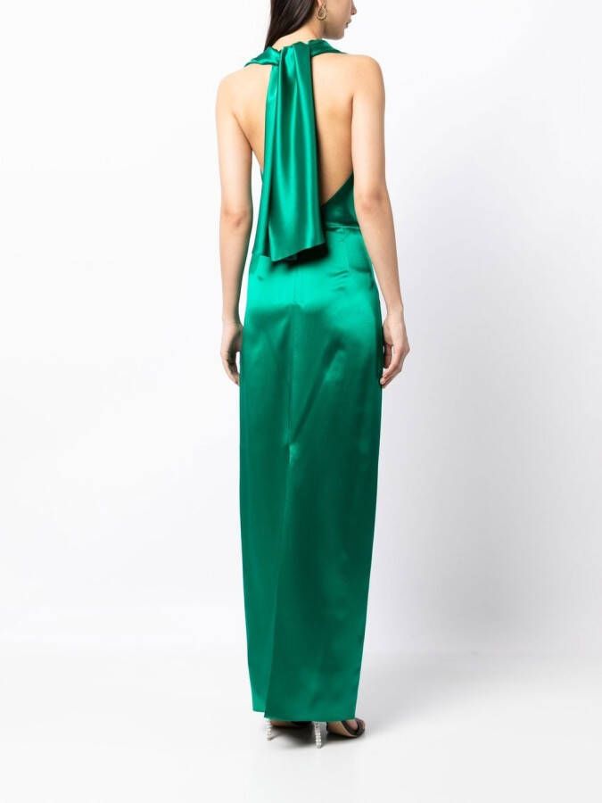 VOZ Maxi-jurk met col Groen