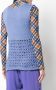 VOZ Mouwloze top Blauw - Thumbnail 4