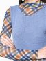 VOZ Mouwloze top Blauw - Thumbnail 5