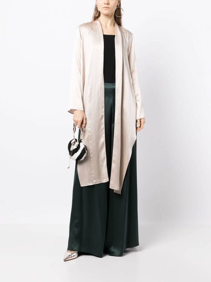 VOZ Satijnen blouse Beige