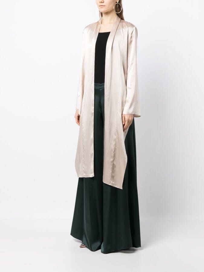 VOZ Satijnen blouse Beige